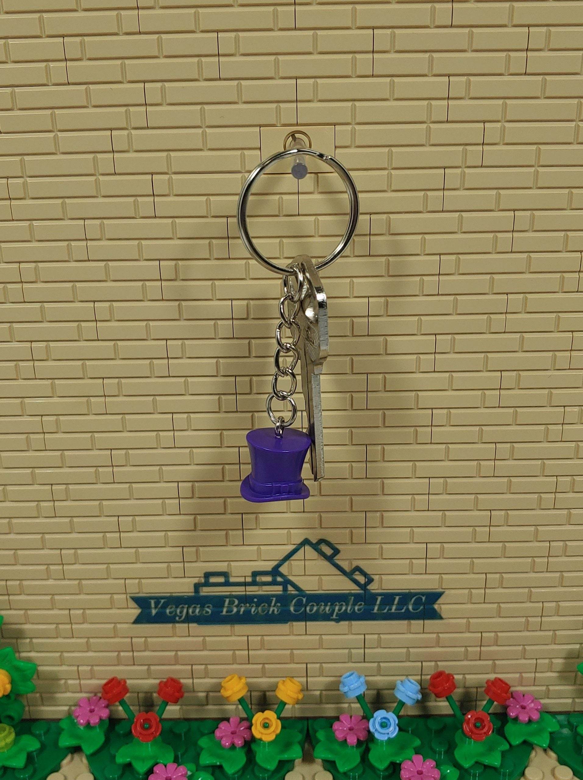 Lego® Purple Hat Key Chain