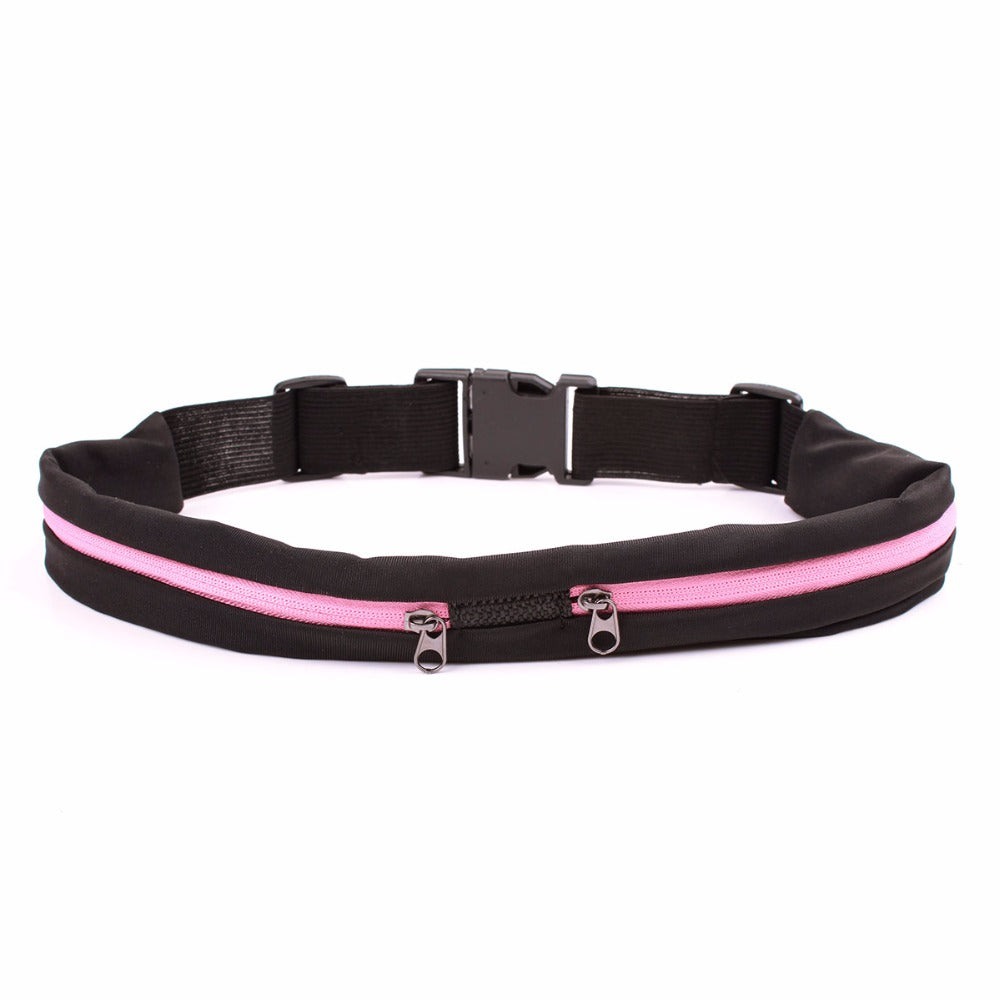 JupiterGear Dual Pocket Running Belt Sports and Travel Fanny Pack for Jogging, Cycling and Outdoors