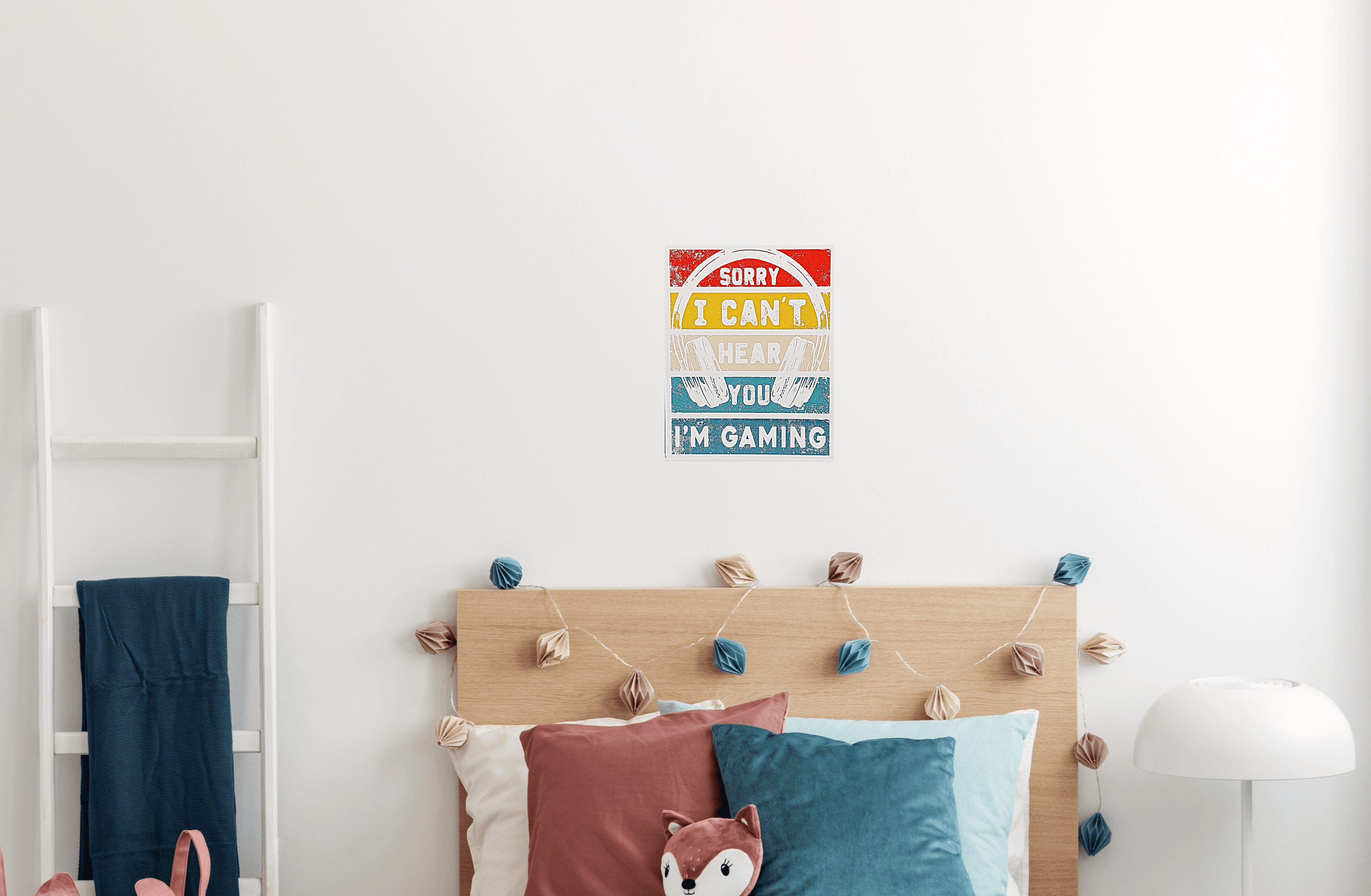 Sorry I Can't Hear You I'm Gaming Aluminum Sign 8x10