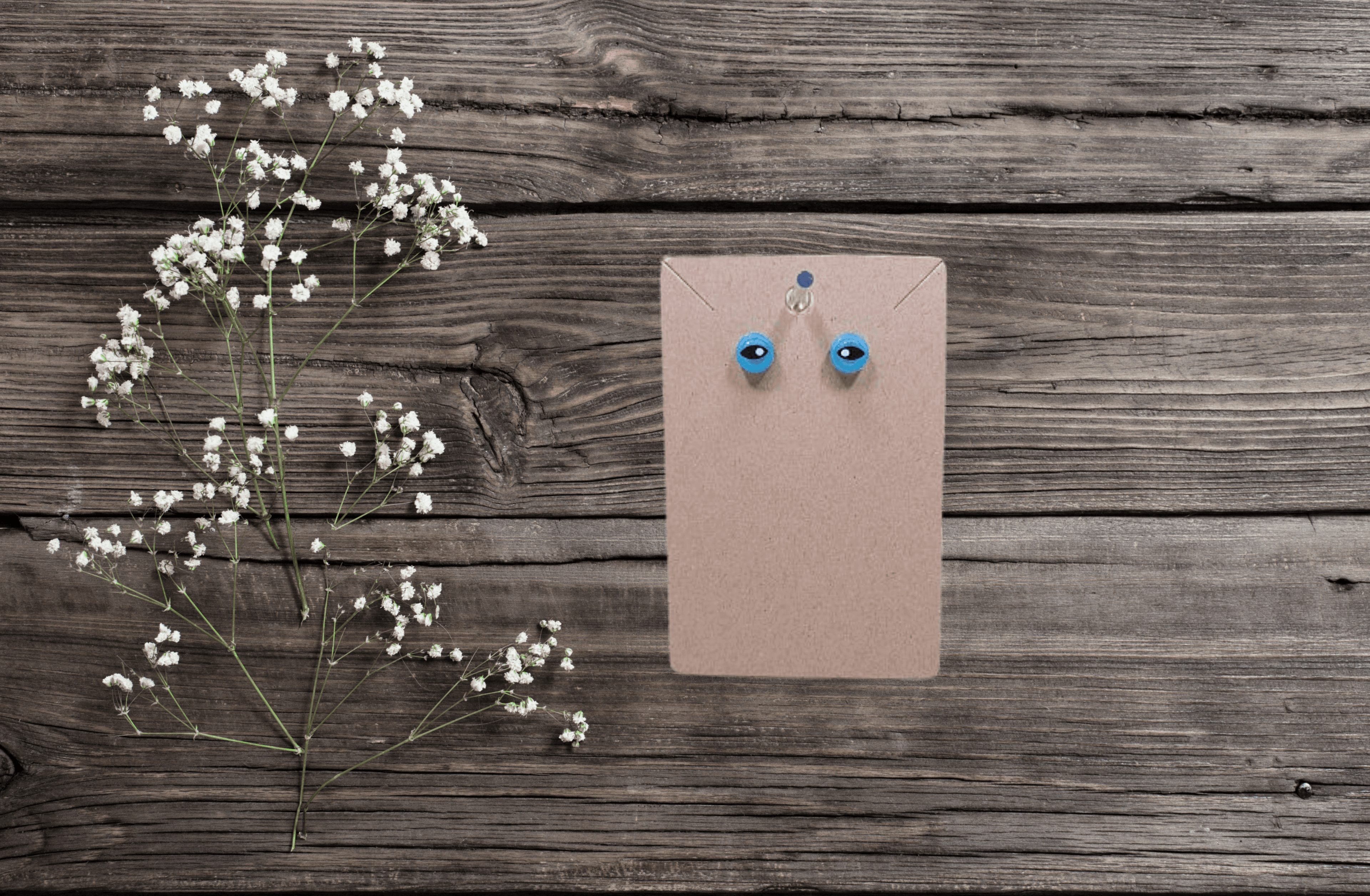 Lego® Alien Eyes Round Tile Stud Earrings