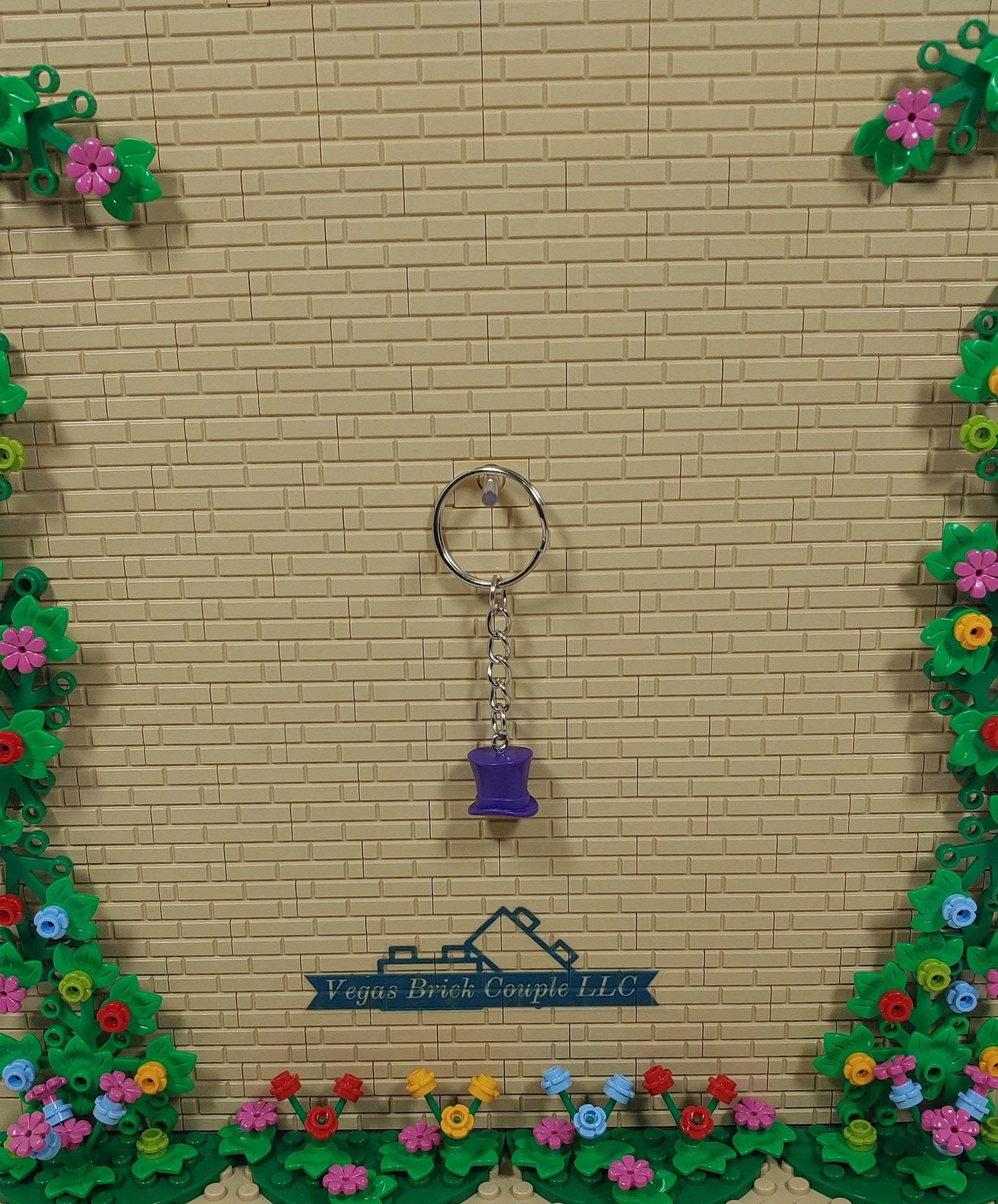 Lego® Purple Hat Key Chain