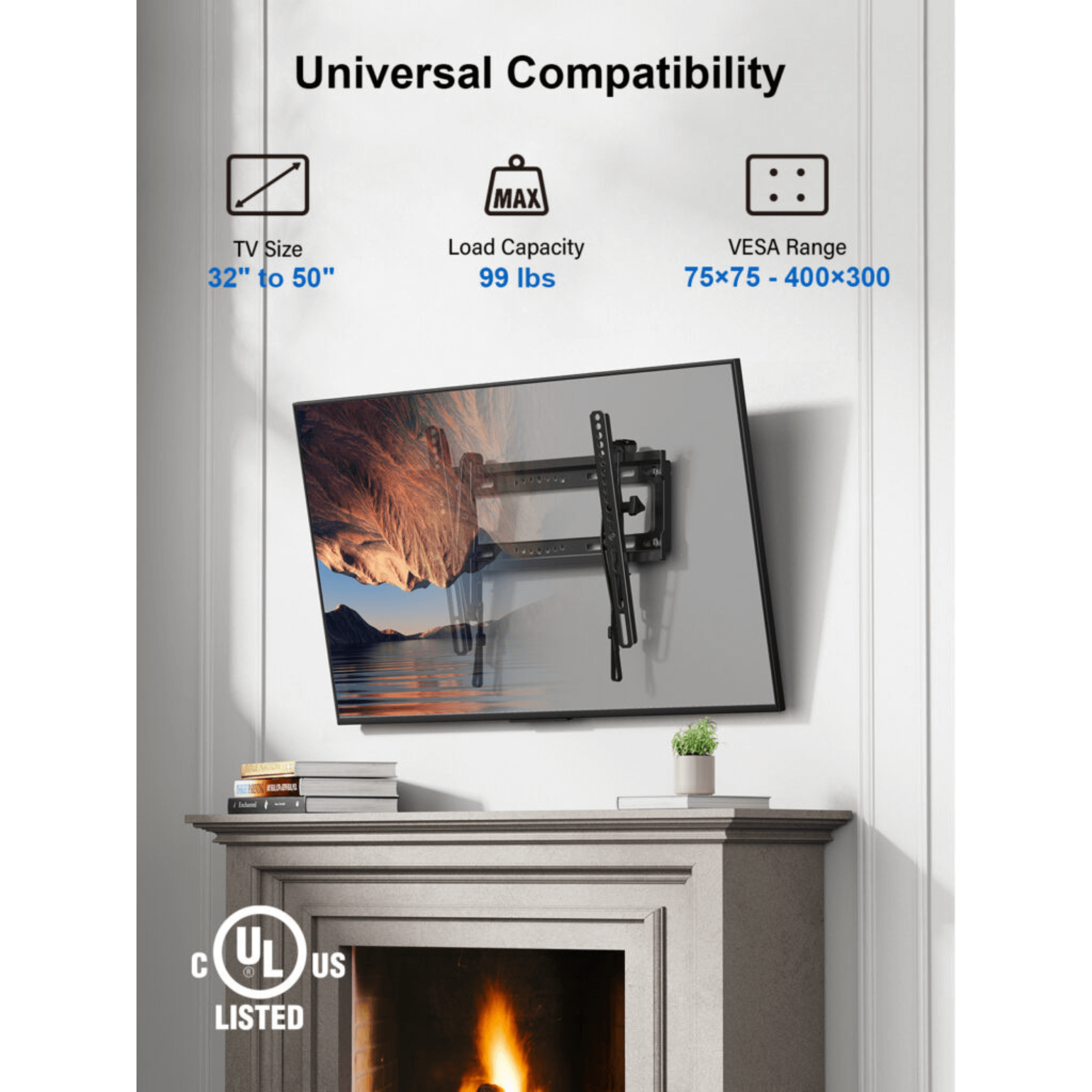 ErgoAV Tilt Mount for TVs 32" to 55"