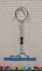 Lego® Black and Translucent Blue Light Saber Key chain