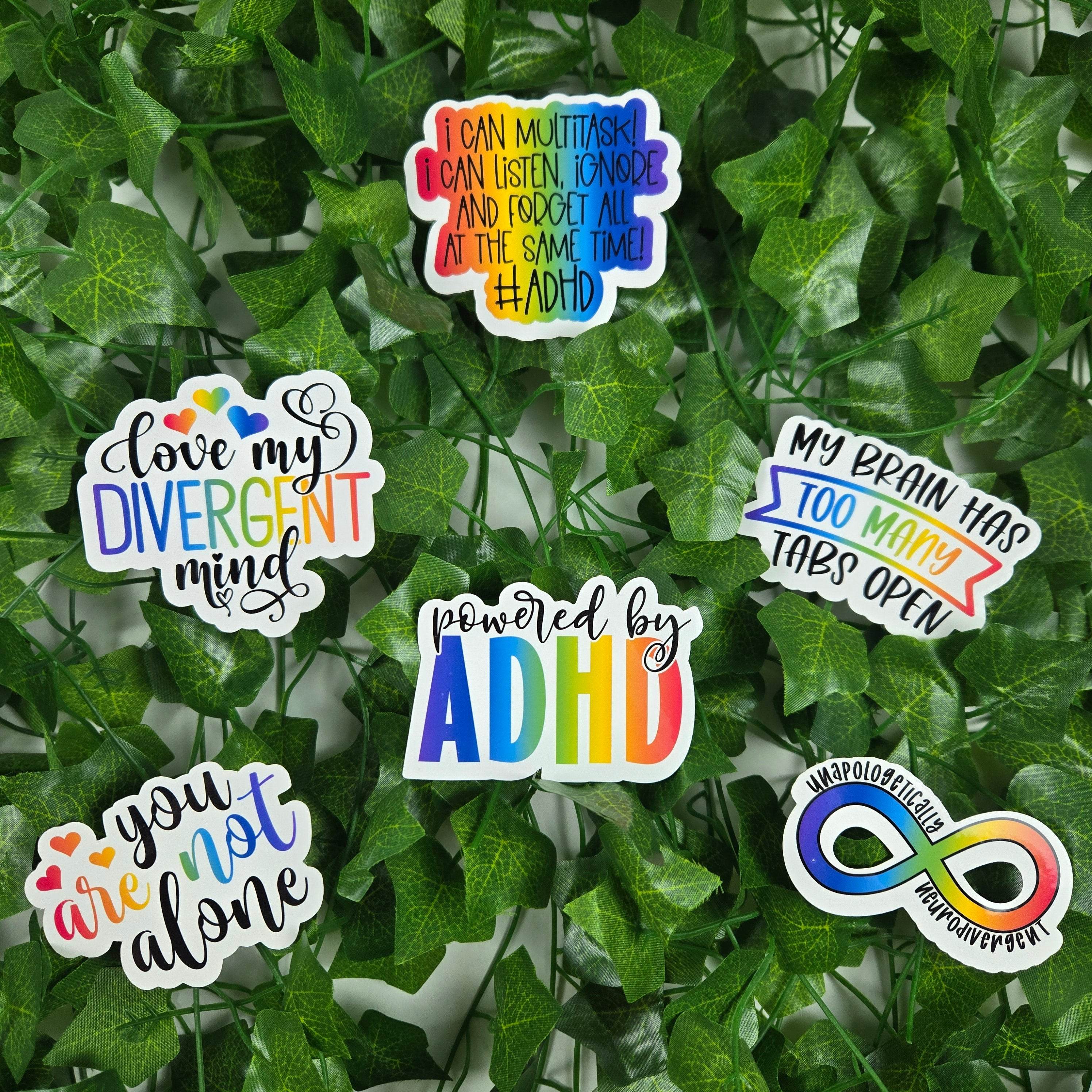 Cute and Funny Neurodivergent Stickers