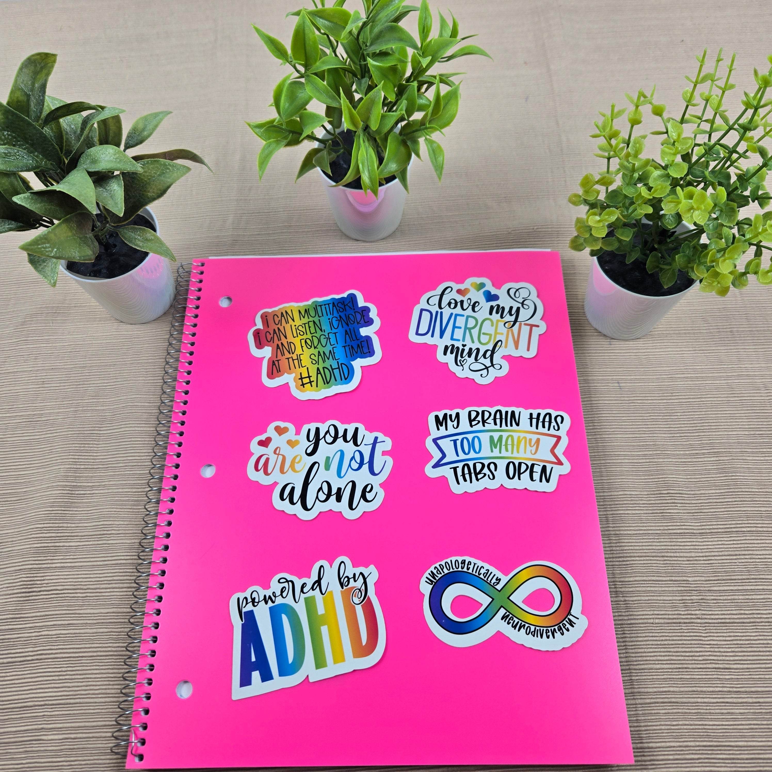 Cute and Funny Neurodivergent Stickers
