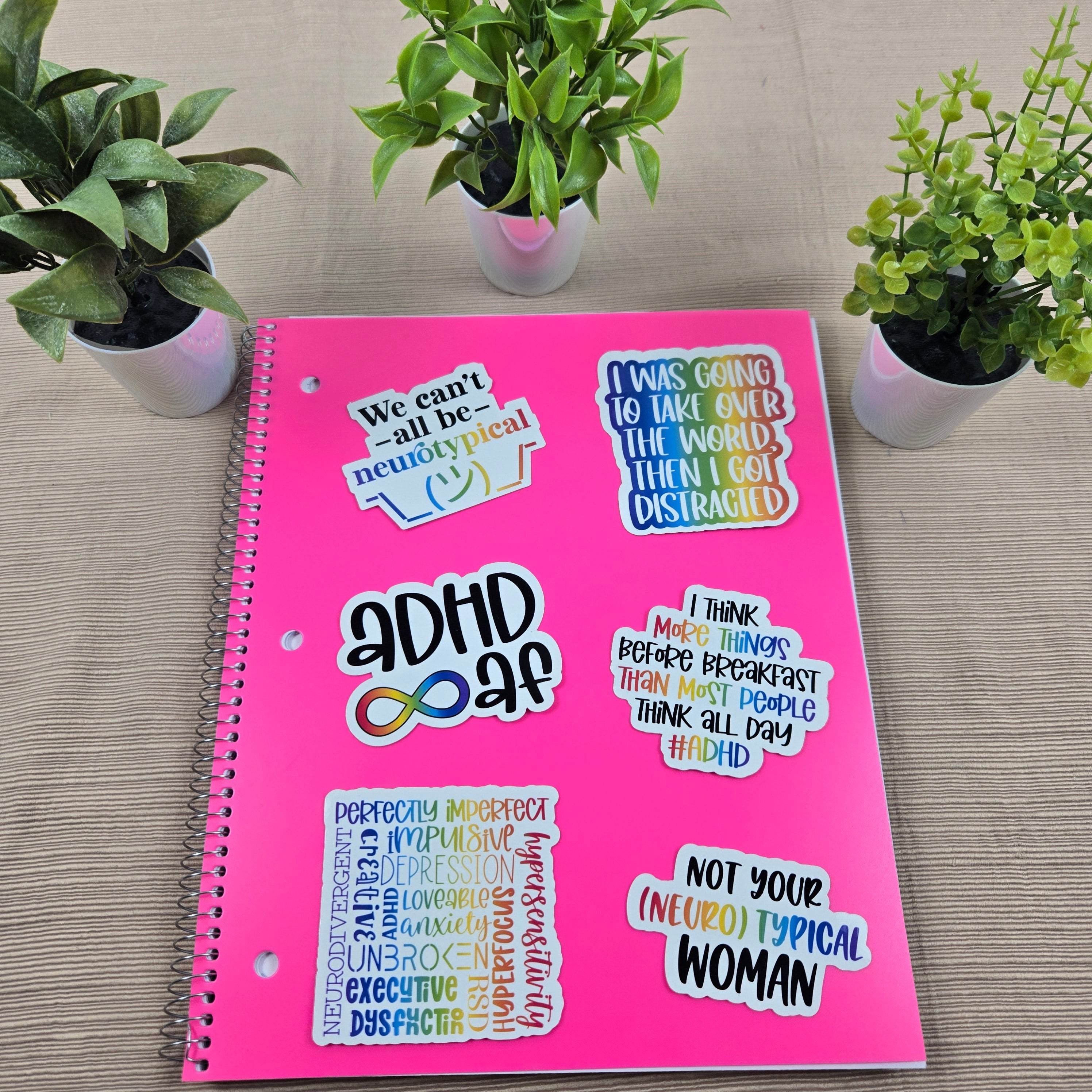 Funny and Cute Neurodivergent Stickers
