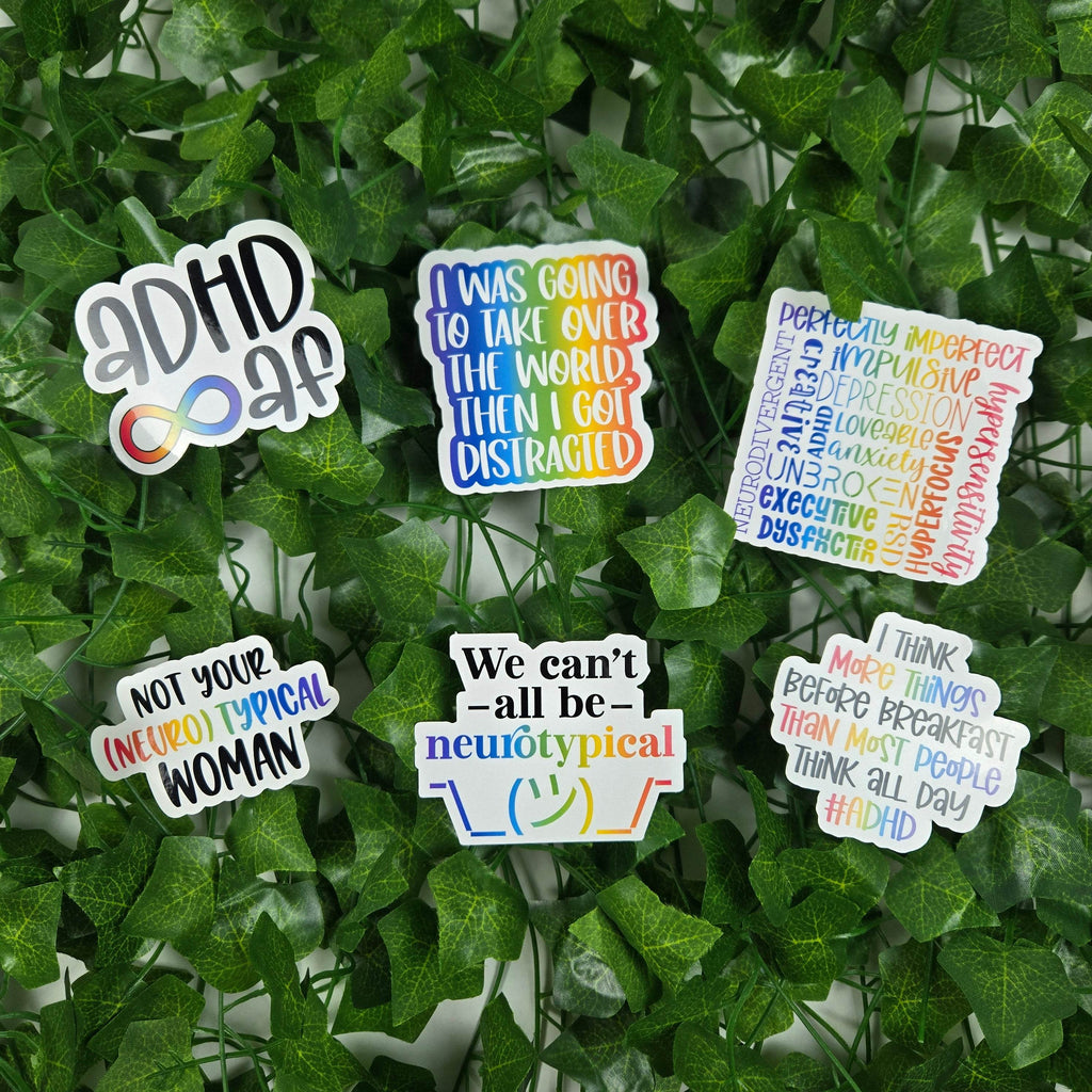 Funny and Cute Neurodivergent Stickers