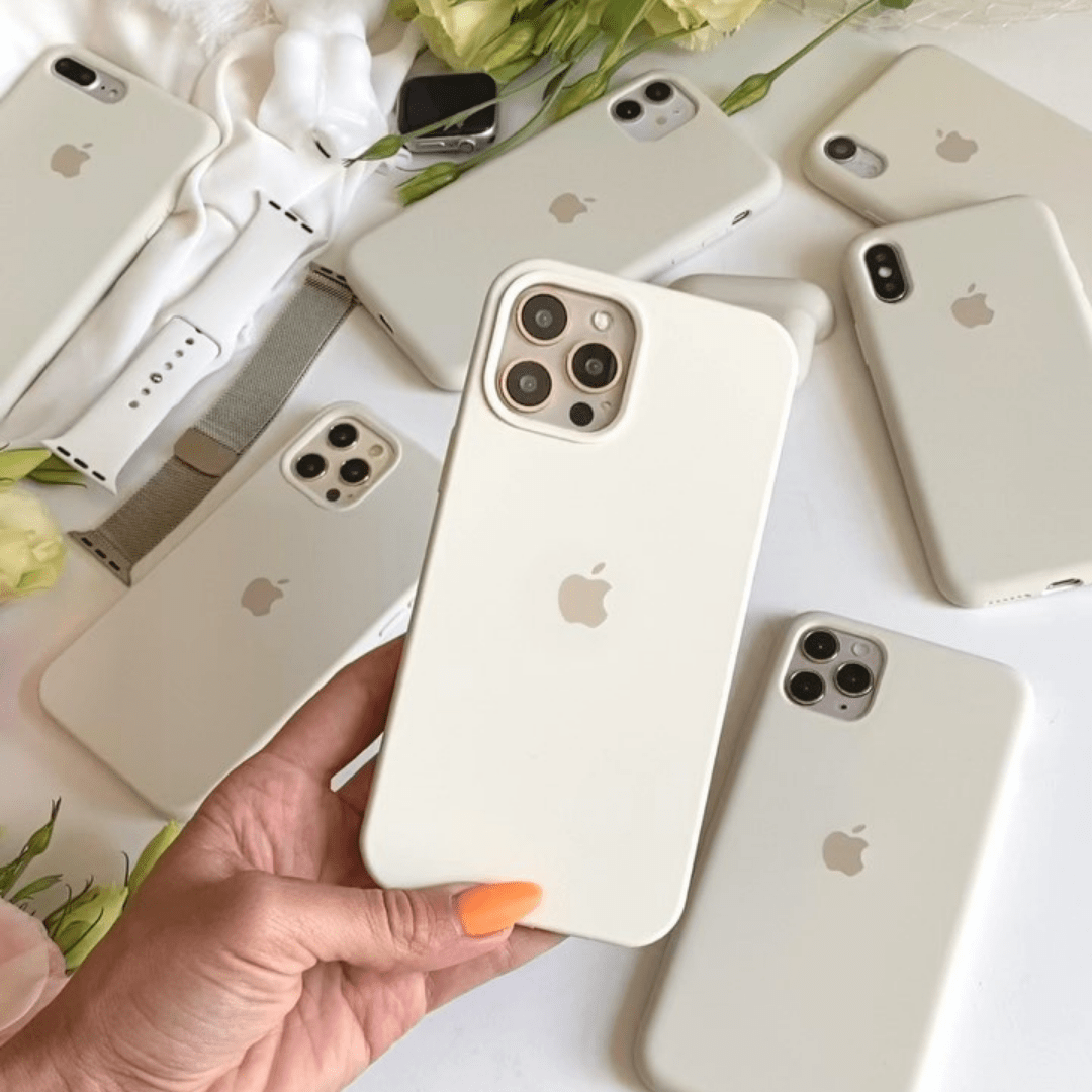 iPhone Silicone Case (Antique White)
