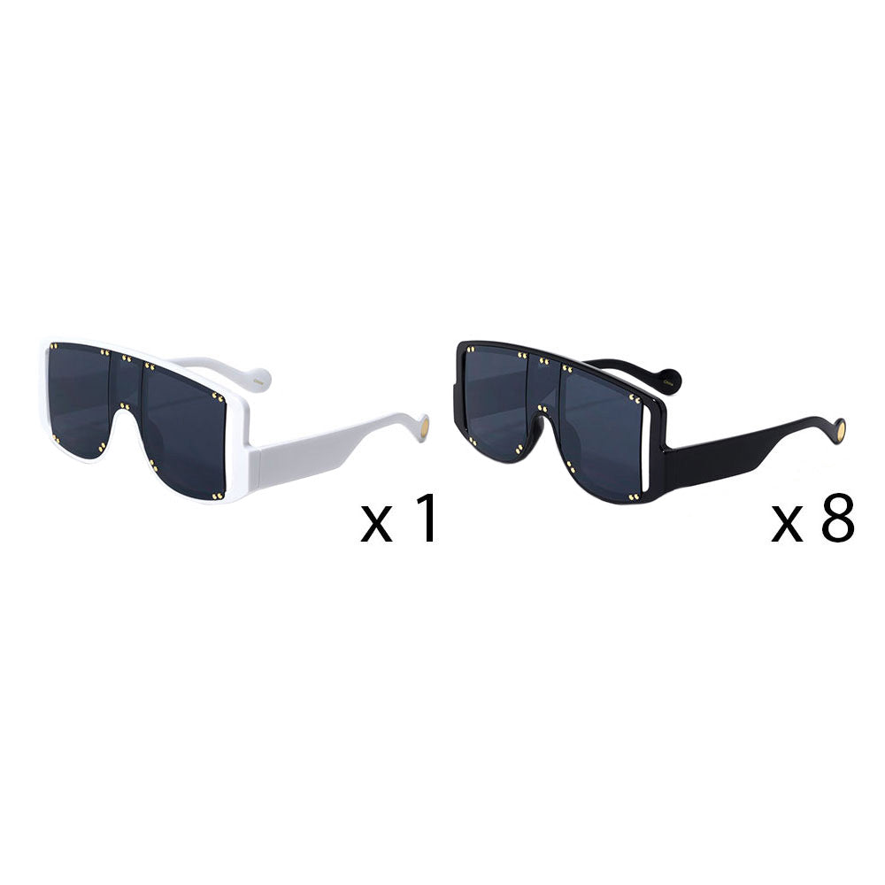 12Pcs Visor Style Wayfarer Sunglasses