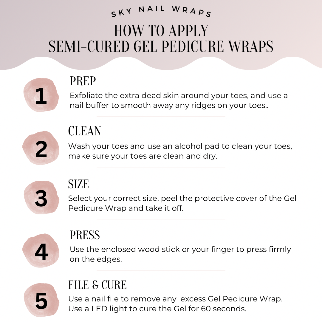 Audrey Premier Gel Pedicure Wrap