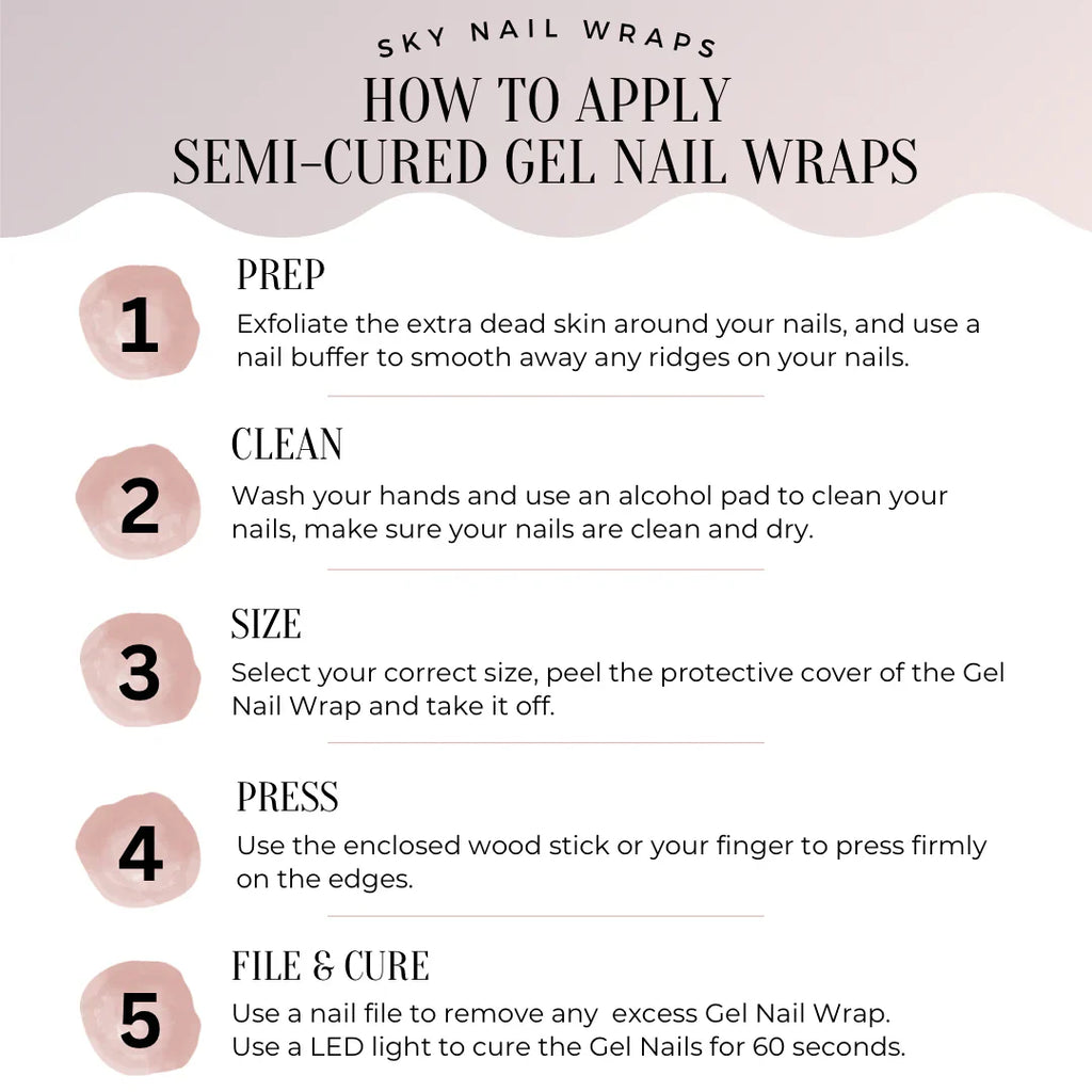Caleb Basic Gel Nail Wrap