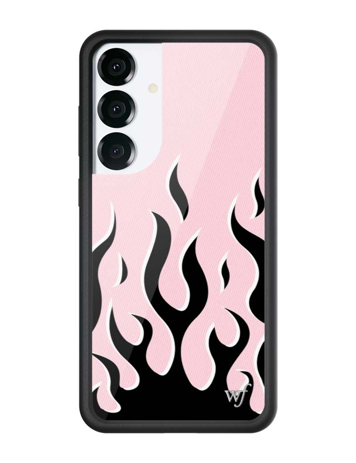 Flames | Pink & Black Samsung Galaxy Case