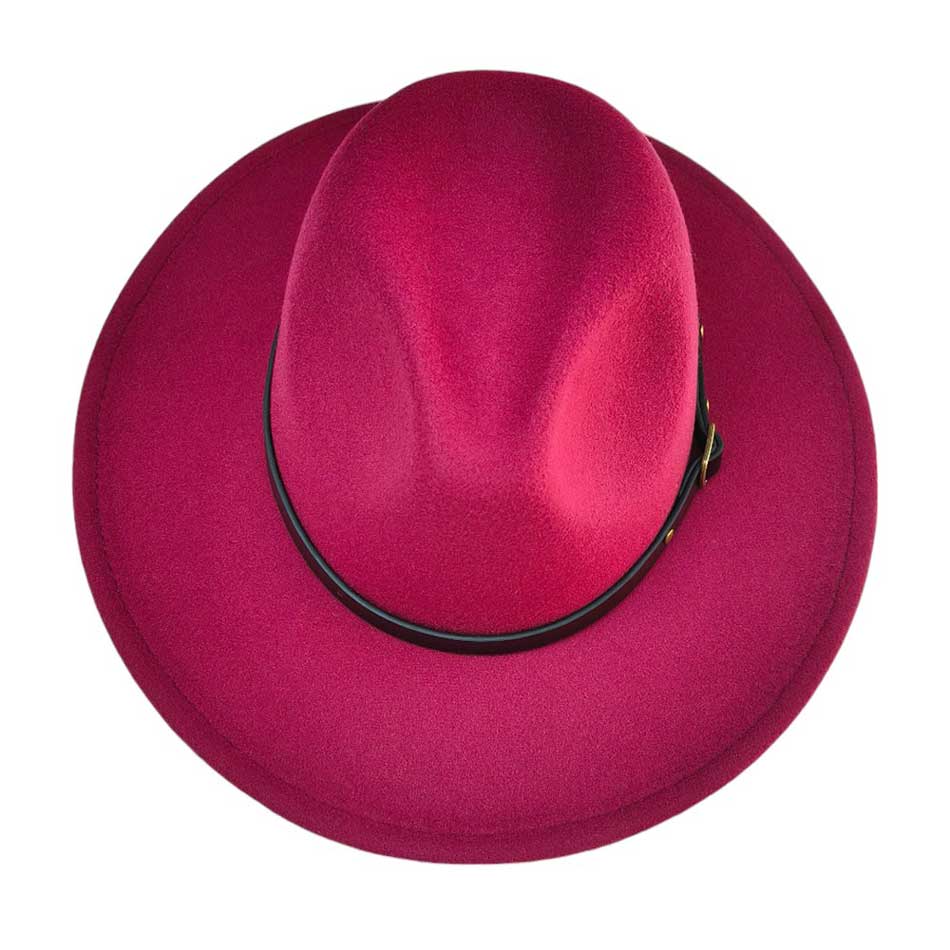 Belt Band Pointed Fedora Hat