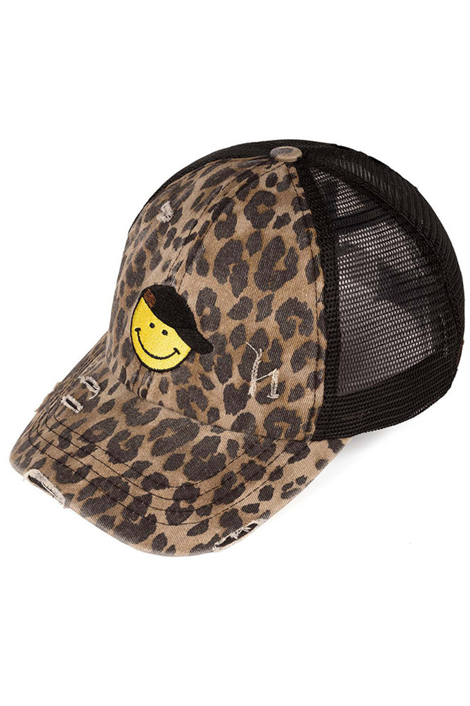C.C SMILE CRISS-CROSS PONY CAP