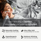 Bamboo Pillowcase Set - Stone