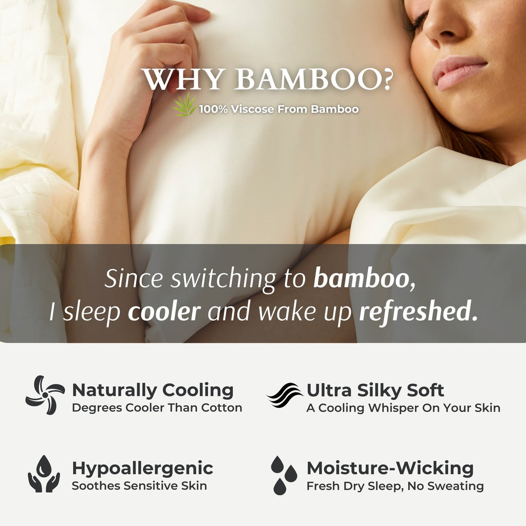 Bamboo Bed Sheet Set - Ivory