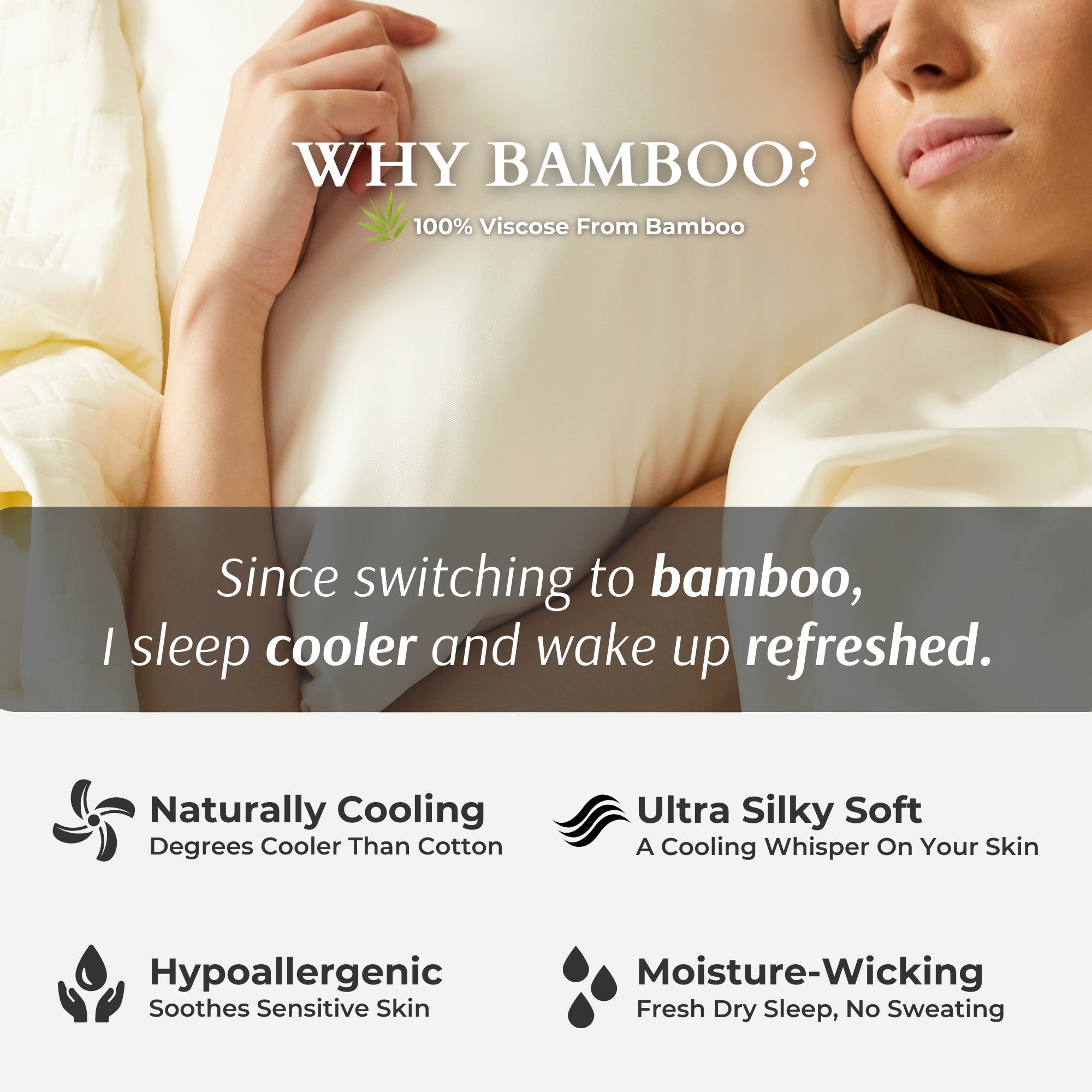 Bamboo Bed Sheet Set - Ivory
