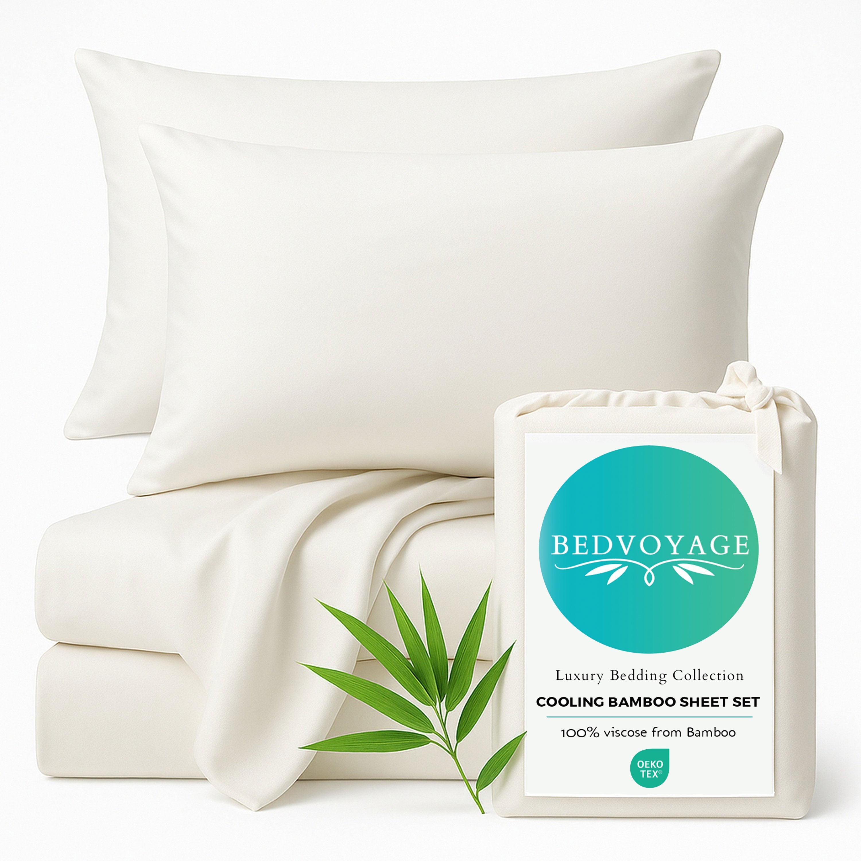 Bamboo Bed Sheet Set - Ivory