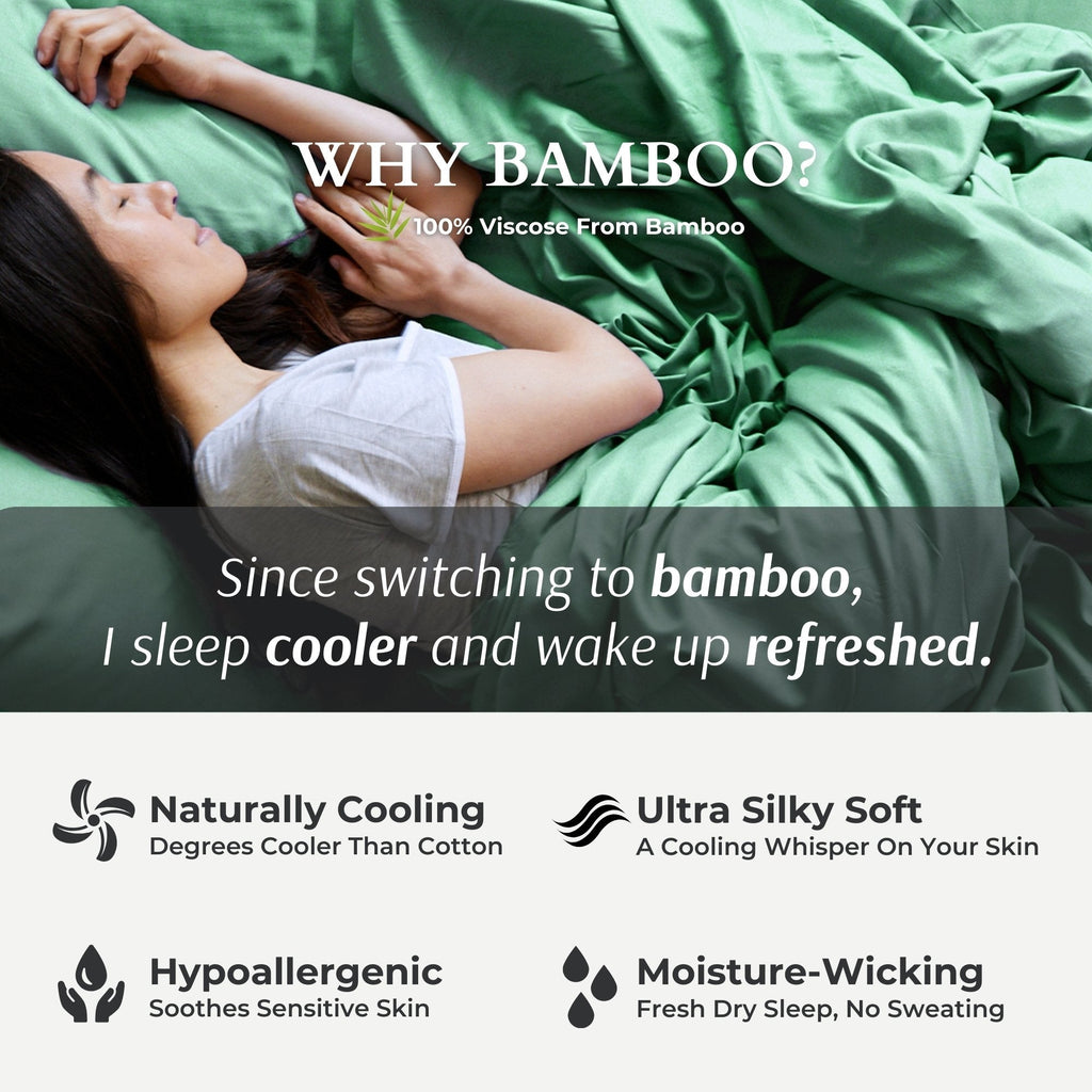 Bamboo Bed Sheet Set - Seaglass
