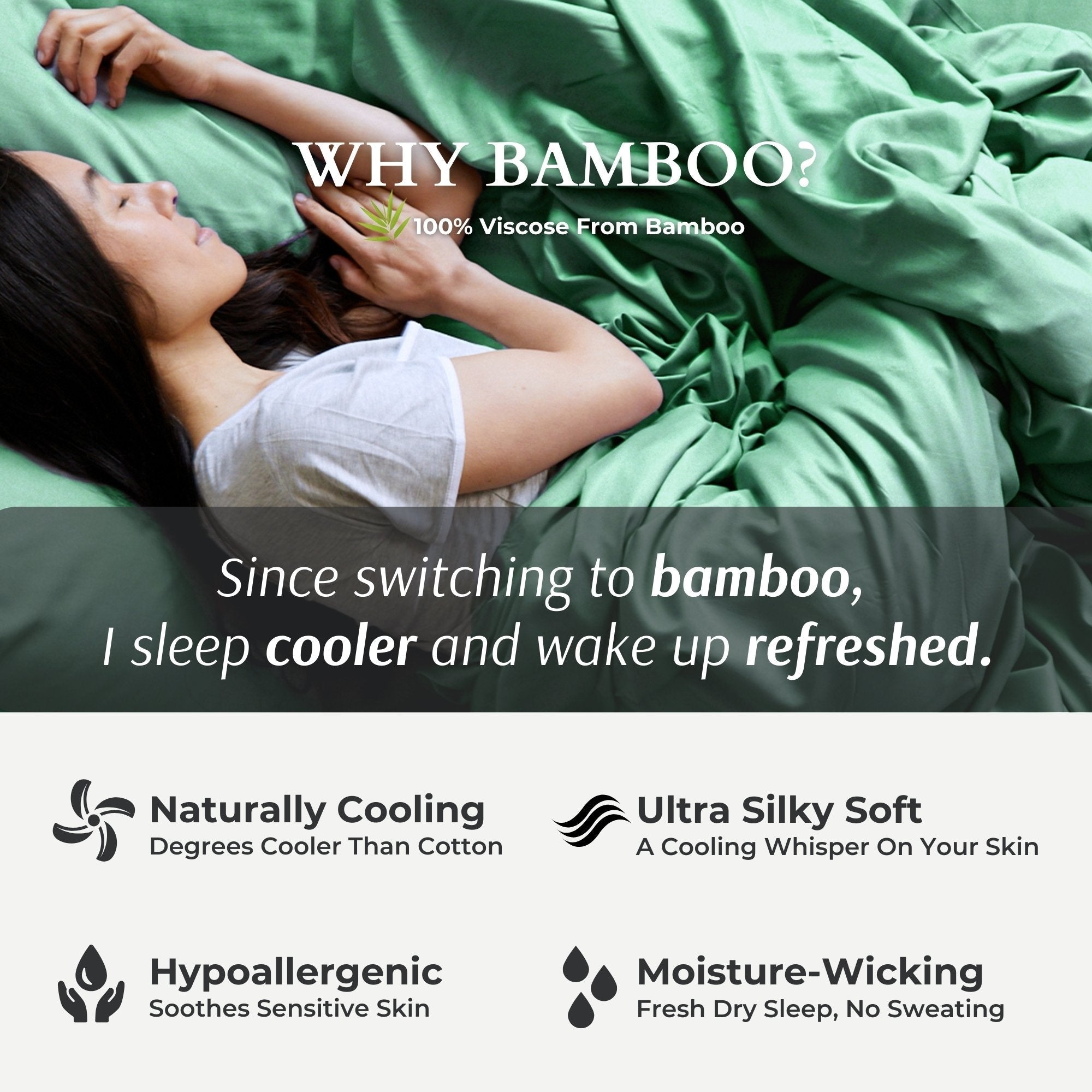 Bamboo Bed Sheet Set - Seaglass