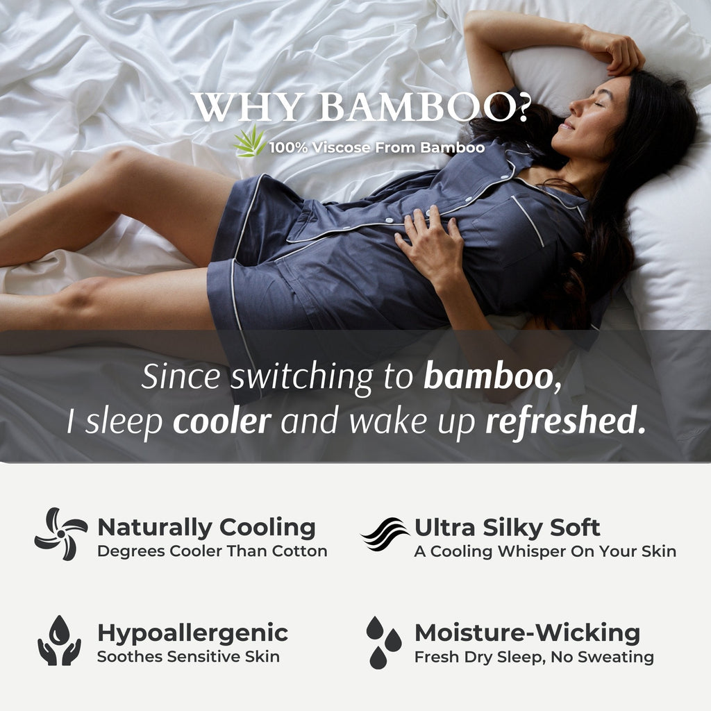 Bamboo Bed Sheet Set - White