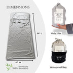 Bamboo Travel Sleeping Bag Liner