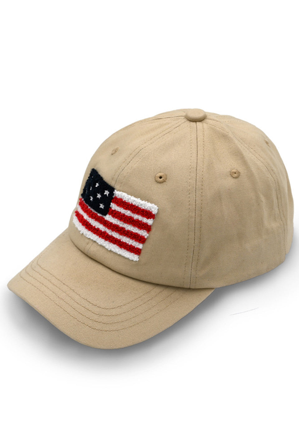 C.C American Flag Chenille Patch Baseball Cap