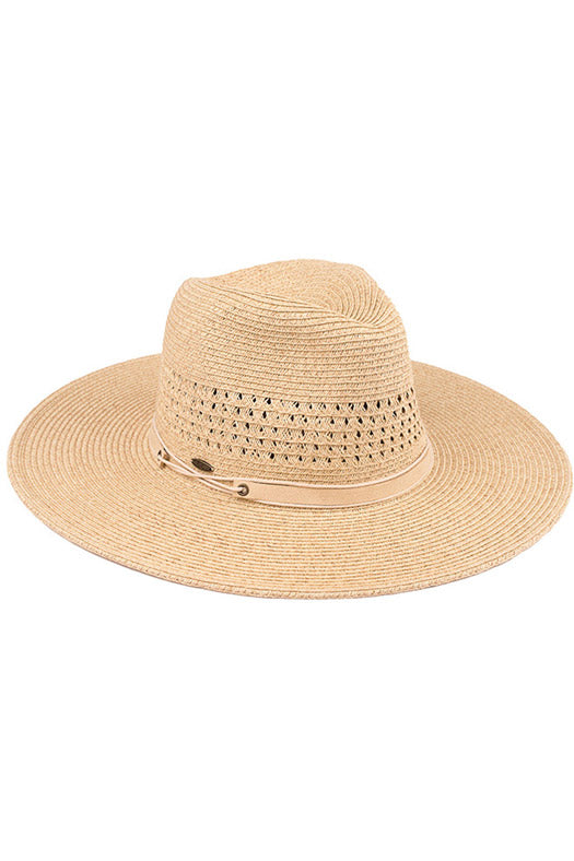 C.C Horseshoe Lace Knitting Trim Band Panama Hat