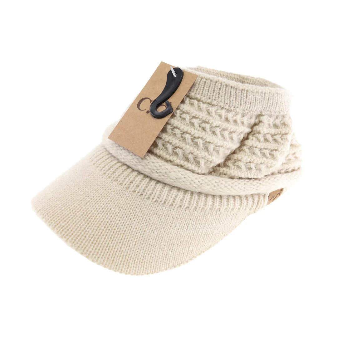 C.C Knitted Visor hat