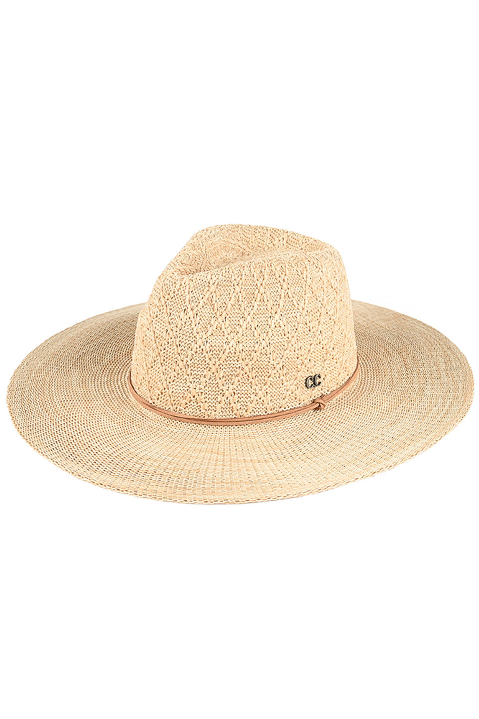 C.C Packable Pattern Panama Hat