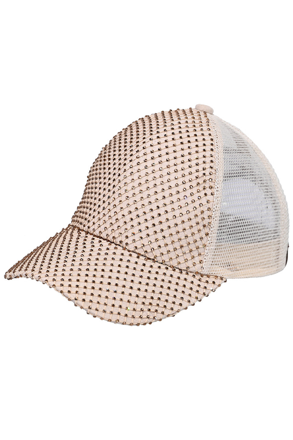 C.C Rhinestone Net Baseball Cap