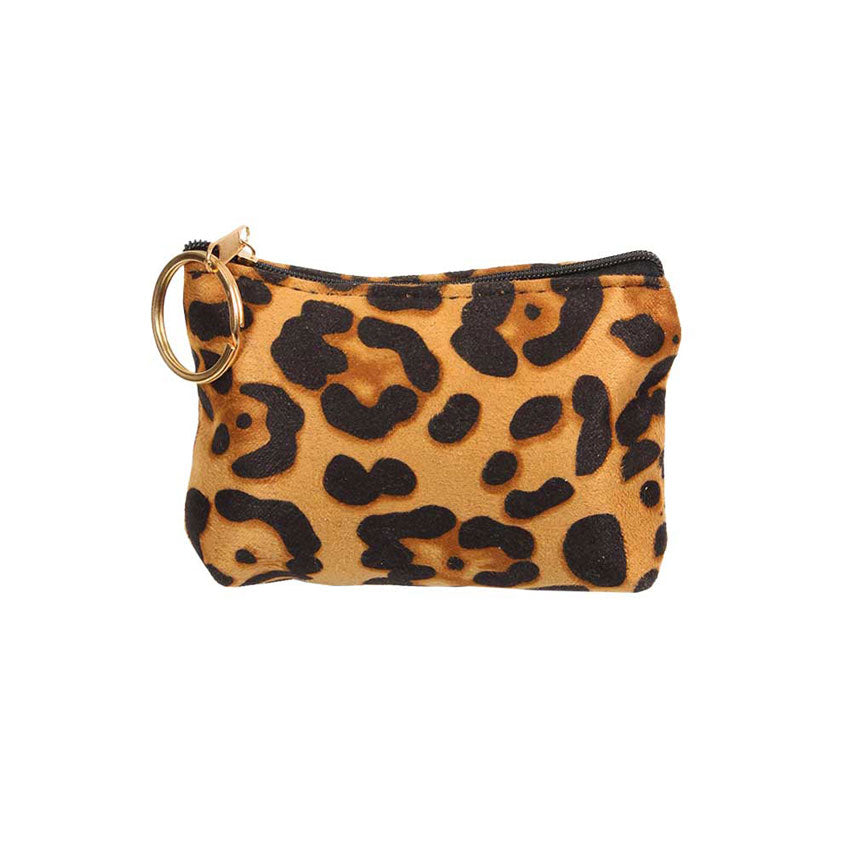 Leopard Print Coin Card Purse