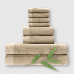 Bamboo 8 Piece Towel Sets - Champagne