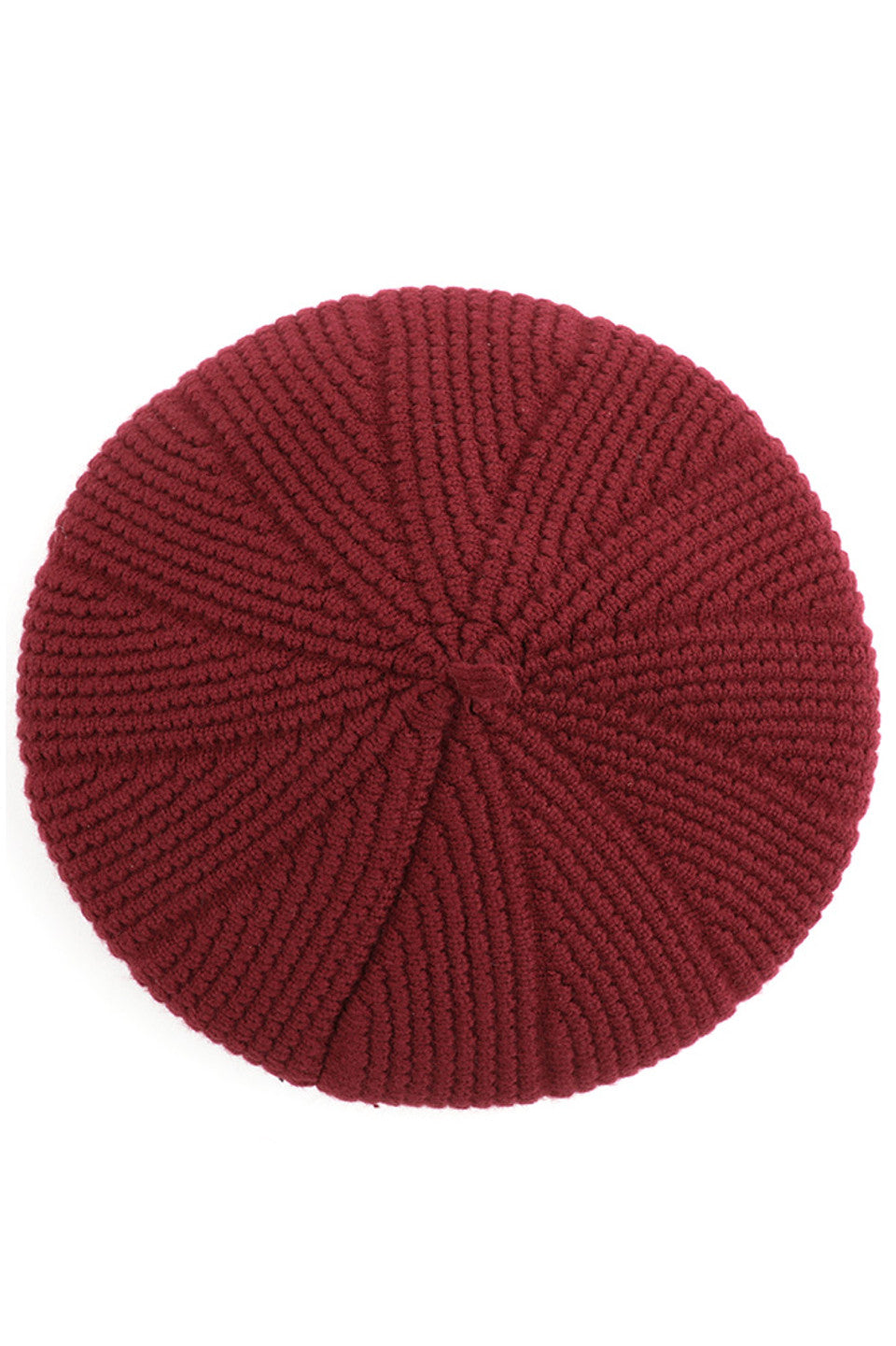 C.C SCALLOPED WAVE PATTERN BERET