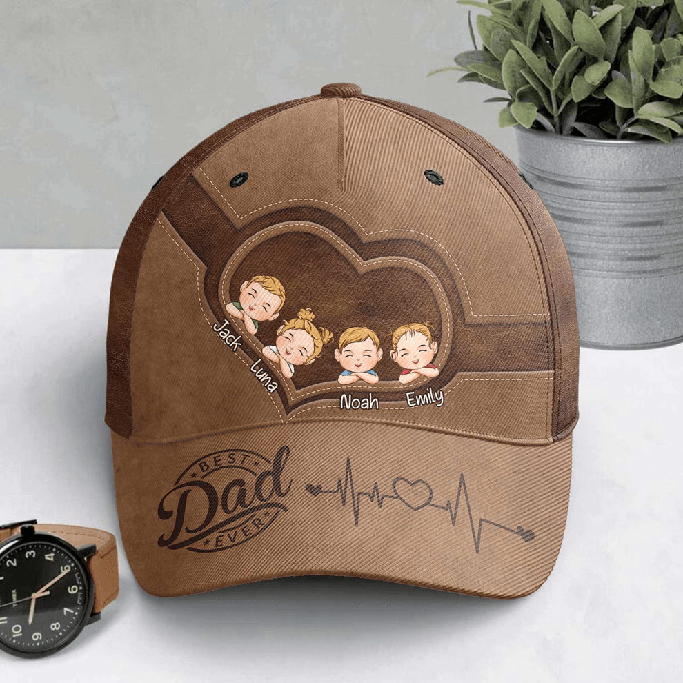 Best Dad Ever - Personalized Classic Cap - Father's Day Gift for Dad, Papa, Grandpa, Daddy, Dada