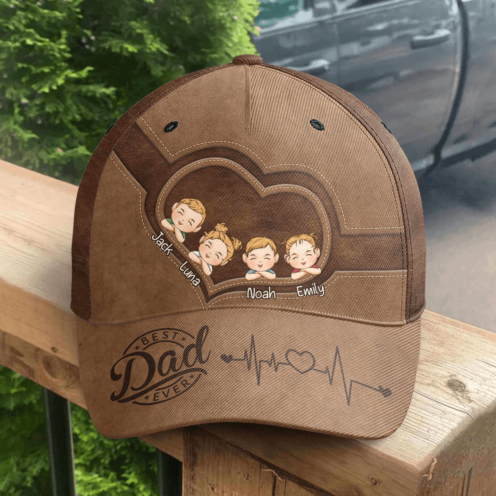 Best Dad Ever - Personalized Classic Cap - Father's Day Gift for Dad, Papa, Grandpa, Daddy, Dada