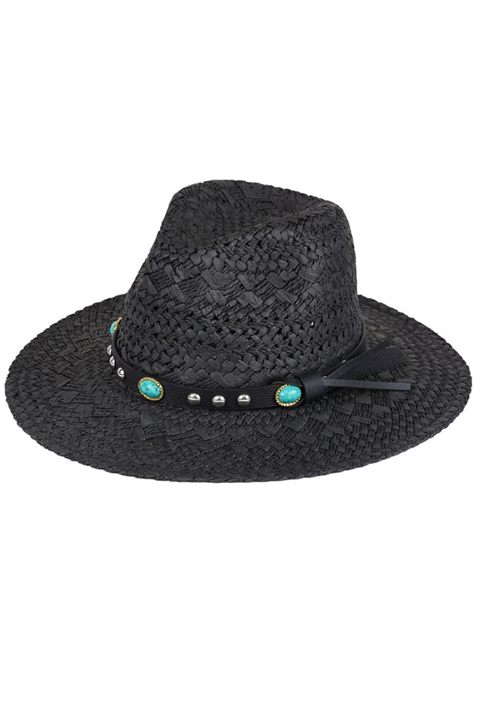 Beaded Band Straw Handmade Sun Hat