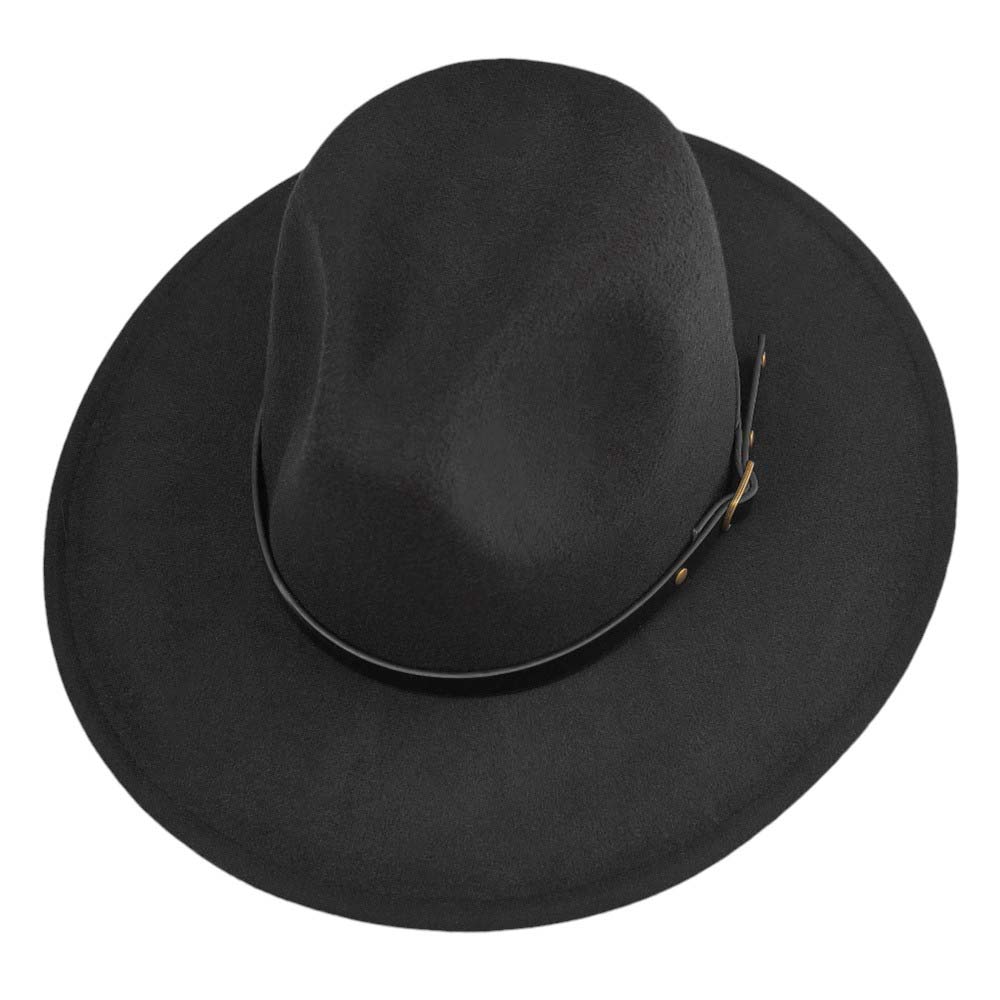 Belt Band Pointed Fedora Hat