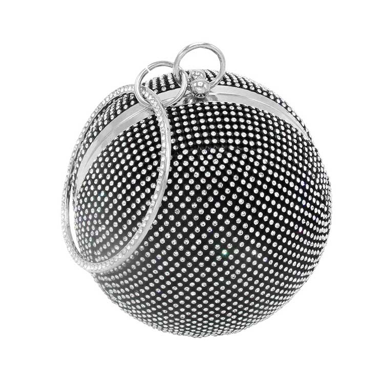 Bling Round Ball Evening Tote Crossbody Bag