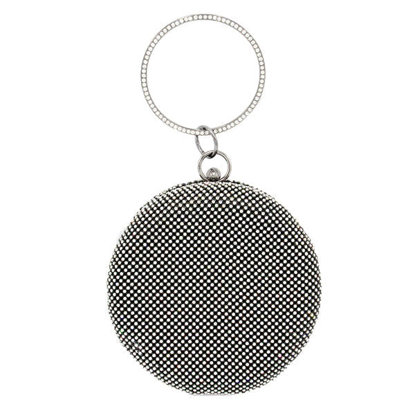 Bling Round Evening Tote Crossbody Bag