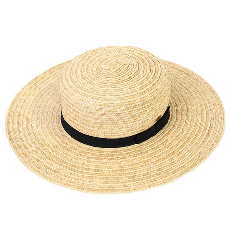 C.C Boater Sunhat with Solid Band