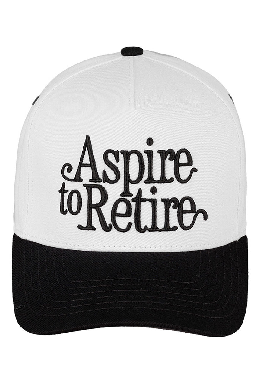 C.C ASPIRE TO RETIRE Embroidered Baseball Cap