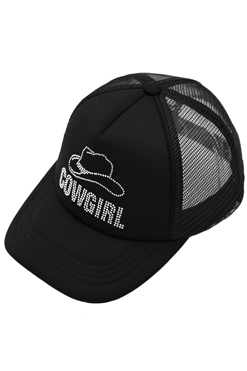 C.C COW GIRL Rhinestone Trucker Cap