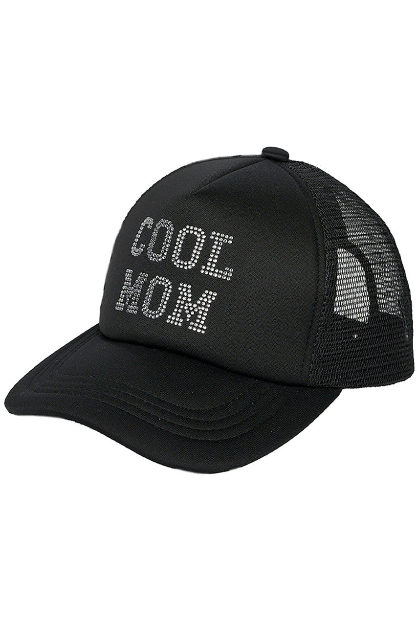C.C Cool Mom Rhinestones Trucker Cap