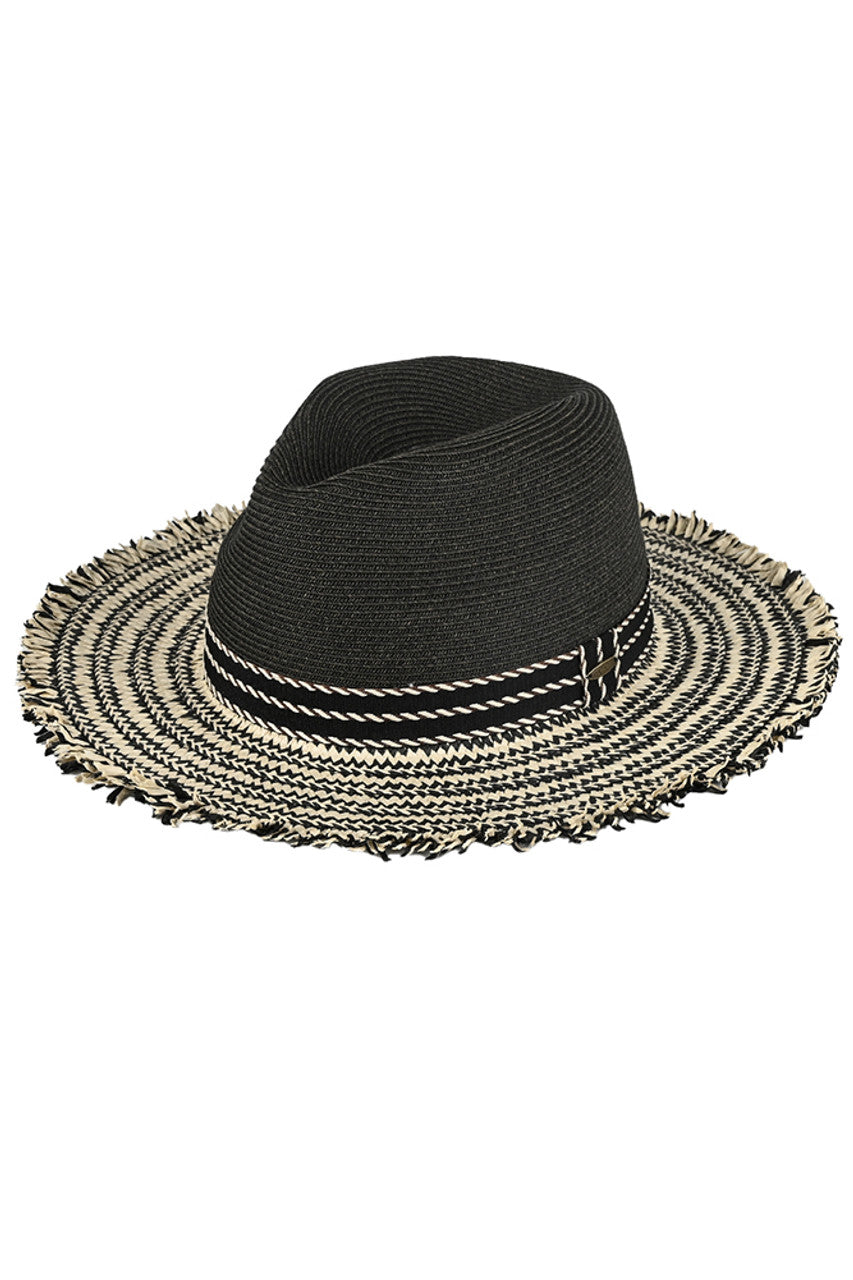 C.C Frayed Edge Panama Sun Hat