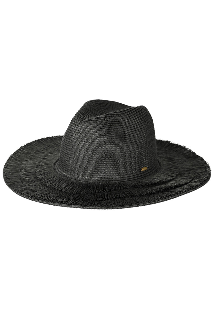 C.C Fringe Brim Panama Hat