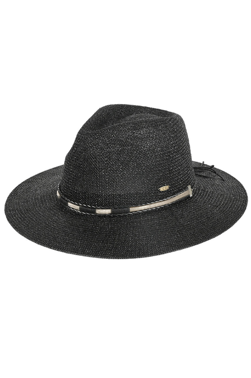 C.C Hard Shaped Panama Hat