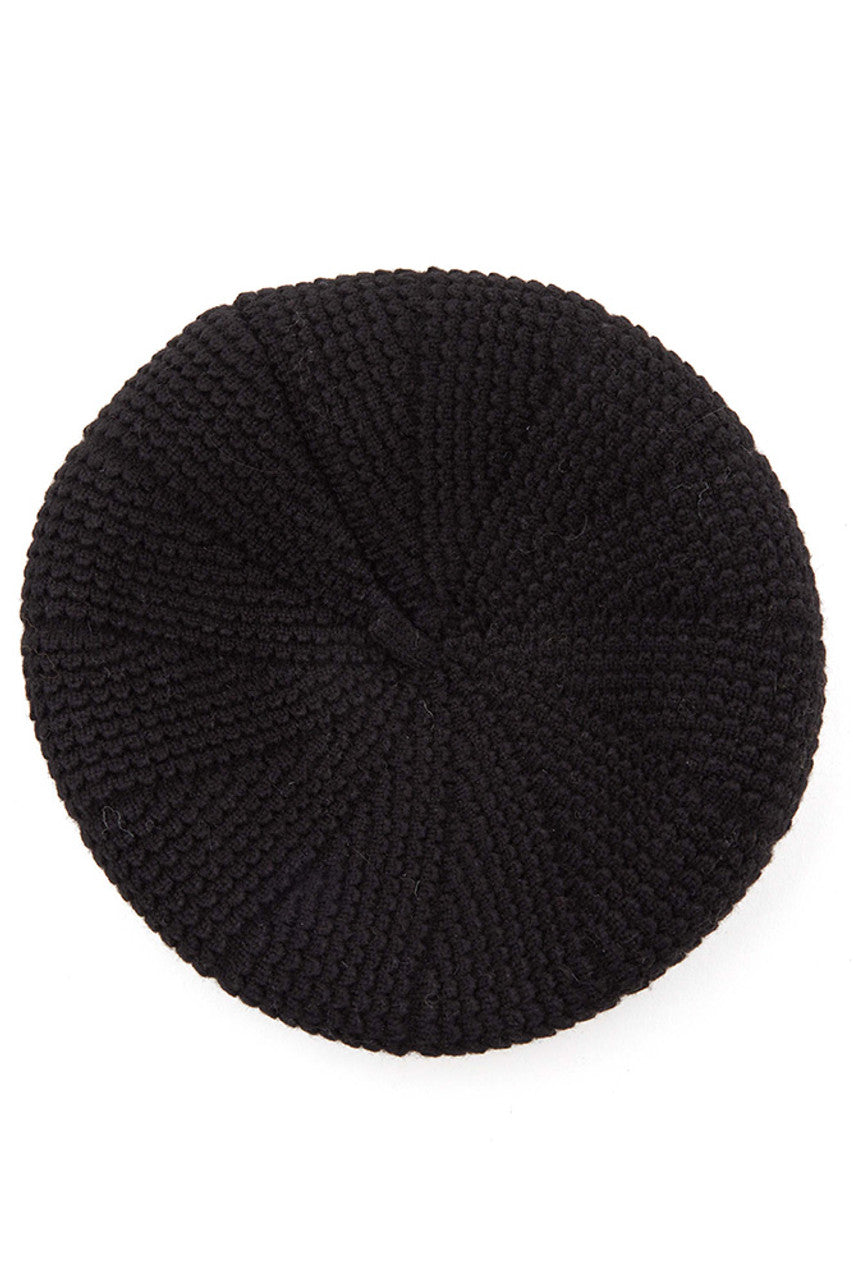 C.C SCALLOPED WAVE PATTERN BERET