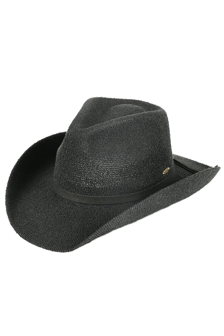 C.C Terry Cloth Band Trim Cowboy Hat