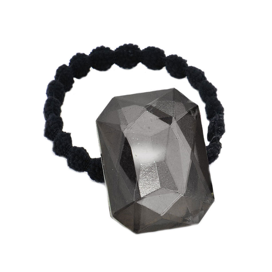Crystal Octagon Accented Stretch Hair Band